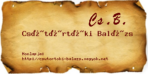 Csütörtöki Balázs névjegykártya